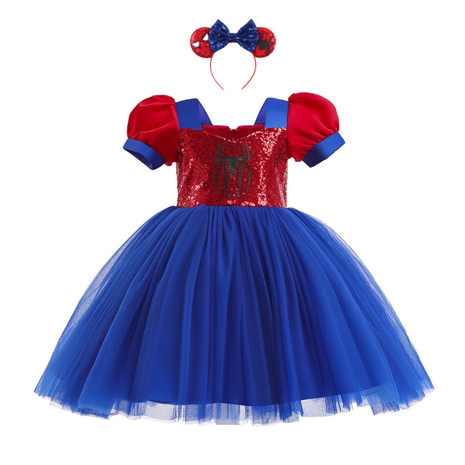 Vestido Infantil Mulher Aranha