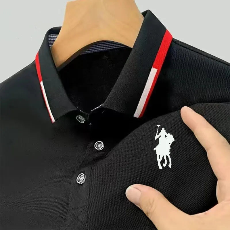 Camisa Masculina Polo Casual Simples Manga Curta - Lojas Nobre Avenue