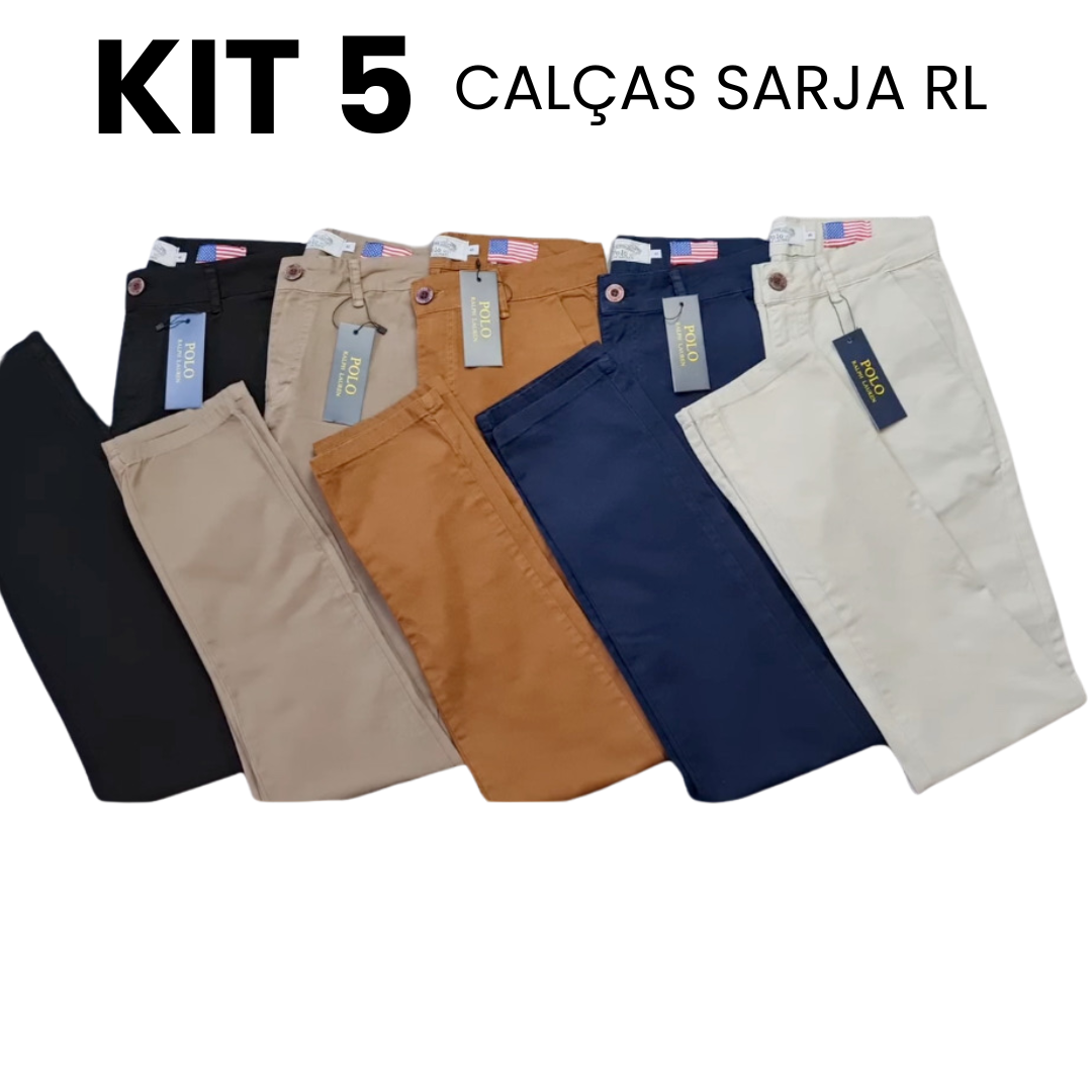 Kit 5 Calças Ralph Lauren Cores Mistas - Nobre Avenue