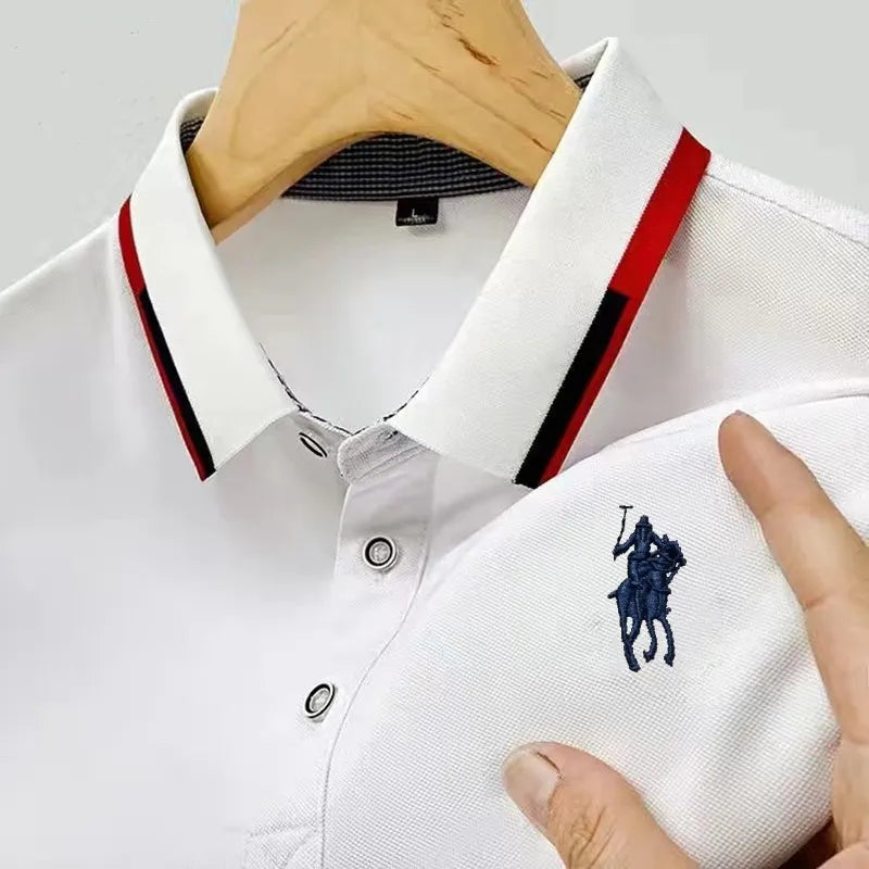 Camisa Masculina Polo Casual Simples Manga Curta - Lojas Nobre Avenue