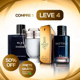 Combo 4 Perfumes Masculinos Importados (100ml) - 1 Million | Invictus | Sauvage | Bleu - LZ98